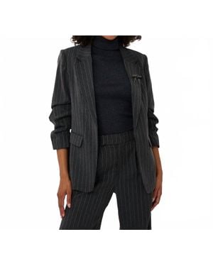 EsQualo Stripes Blazer - Black
