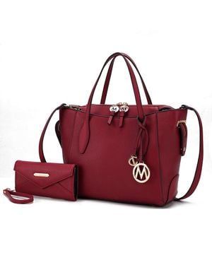 MKF Bruna Tote Bag With Wallet Set By Mia K - Red
