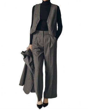 DELUC Galium Straight Leg Pants - Black