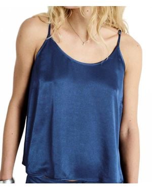 American Vintage Voogy Scoop Sleeveless Top - Blue