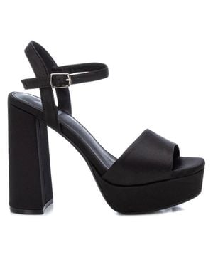 Xti Heeled Platform Sandals By - Black