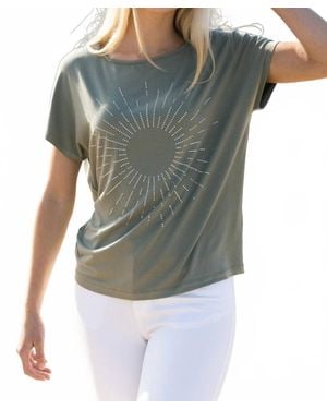 Marble Sparkle Sunshine T-Shirt - Green