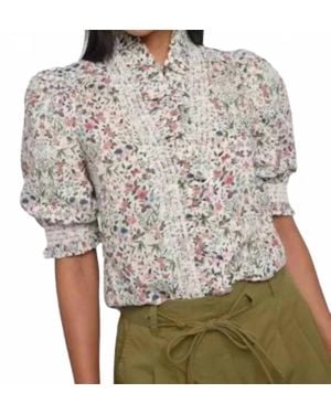 LOVE THE LABEL Zuri Short Sleeve Top - Multicolor