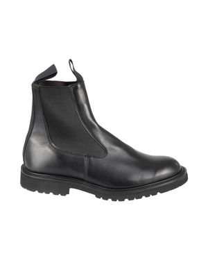 Trickers Polished Black Leather Ankle Boot - NWT Stow Country Boot - Black Bookbinder – R E Tricker Ltd main image 4