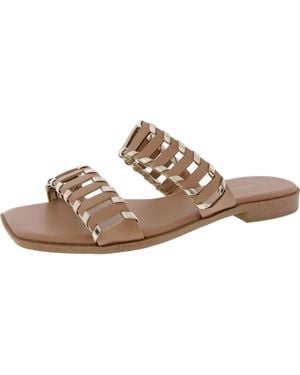 BCBGeneration Stretch Manmade Slide Sandals - Brown