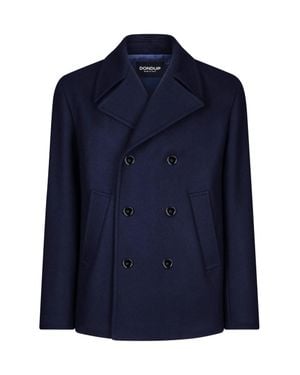 Dondup Double Breasted Jacket Bottoned Down - Blue