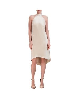 完売間近！【BCBG MAXAZRIA】Crimped Satin Cocktail Dress BCBGMAXAZRIA Crimped Satin Cocktail Dress - ShopStyle