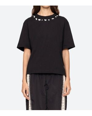 Sea Diane Knit T-Shirt - Black