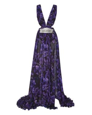 Philipp Plein Maxi Dress - Blue