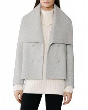 SOIA & KYO Tala Straight-Fit Wool-Blend Blazer - Gray