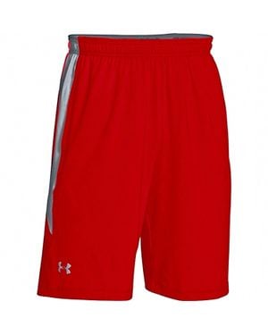 Under Armour Team Raid Color Block Shorts - Red