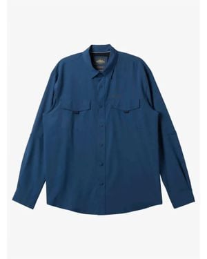Quiksilver Skipper Long Sleeve Woven Shirt - Blue