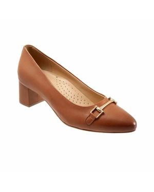 Trotters Kenzie Modern Block Heel - Brown