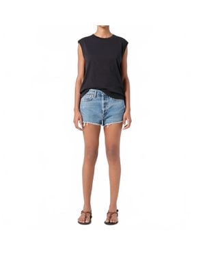 Agolde Parker High Waist Short - Blue