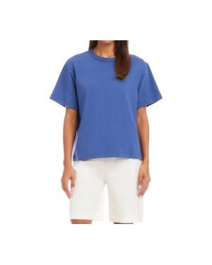 Karen Kane Short Sleeve Top - Blue