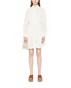 Zimmermann Dawning Tuck Mini Dress - White