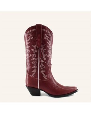 Buck & Brana Isabella Boots - Red