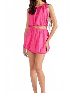 MINKPINK Sleeveless Bubble Top - Pink