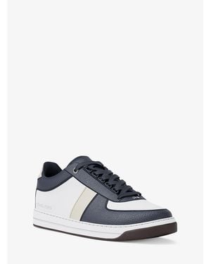 Michael Kors Brady Color-Block Leather Sneaker - Blue
