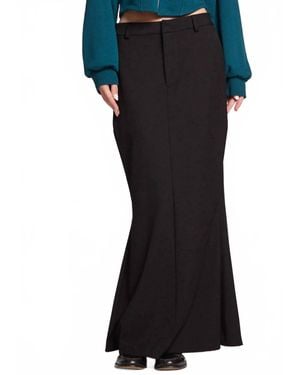 Chaser Brand Alden Licorice Maxi Skirt - Black