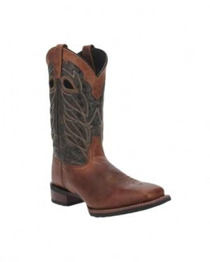 Laredo Marx Square Toe Western Boot - Brown