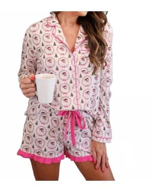 Jess Lea Santa's Favorite Pajama - Pink
