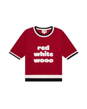 Ellsworth & Ivey Wooo Short Sleeve Top - Red