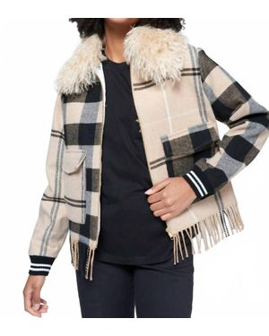 Vilagallo Wool Blend Bomber Jacket - Gray