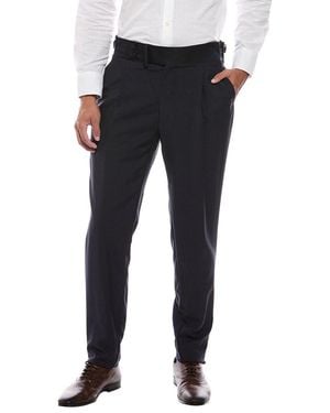 Isaia Wool & Mohair-Blend Pant - Black
