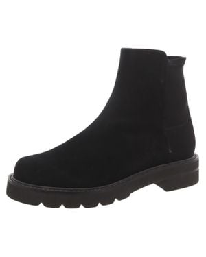 Stuart Weitzman 5050 Lift Bootie Suede Ankle Ankle Boots - Black
