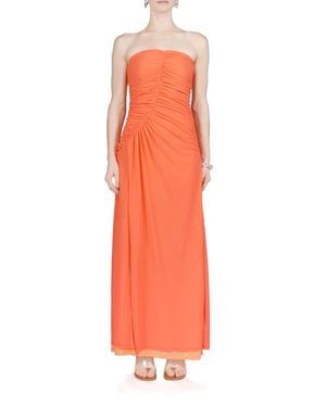 Simon Miller Mesh Swizzle Dress - Orange