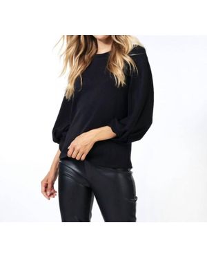 EsQualo Twist Sleeve Top - Blue