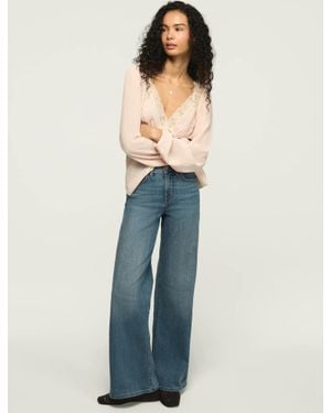 Lucky Brand High Rise Stevie Wide Leg - Blue