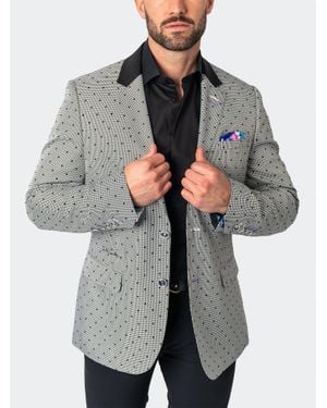 Maceoo Blazer Socrate Evo Houndstoothflok - Gray