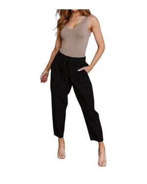 Cotton Bleu Love Me Dearly High Waisted Pants - Black