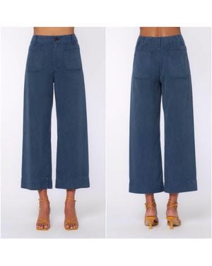 Velvet Heart Alyx Wide Leg Hi-Rise Pants - Blue
