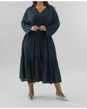 Bitte Kai Rand Crepe Flounce Dress - Blue