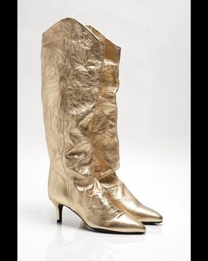 Free People Sloane Slouched Ankle Boots - Natural
