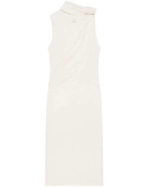 Courreges Asymmetrical Ecru Dress - White