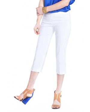 Slimsation By Multiples Wrinkle-Resistant Incoming Capri - White