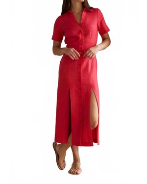 Hevron Axel Maxi Dress - Red