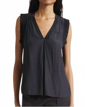 Ramy Brook Zandra V-Neck Tank - Blue