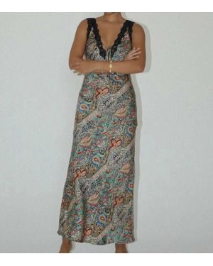 Bailey Rose Paisley Print Maxi Dress - Green