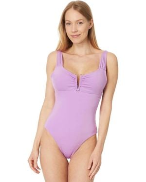 Becca By Re Virtue Color Code Swimsuit Malva One Piece Gbo2362 - Purple