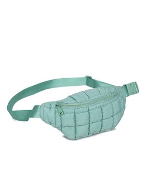 Sol And Selene Resurgence Quilted Puffer Nylon Belt Bag - Blue