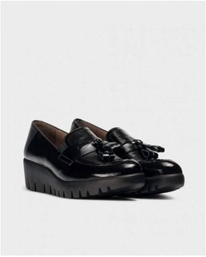 Wonders Fly 42 Wedge Loafer - Black