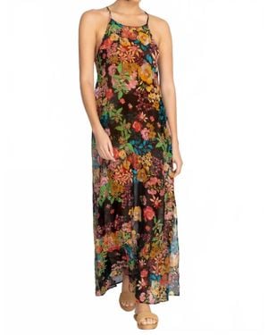 Johnny Was Back Tie Strappy Maxi Dress - Multicolor