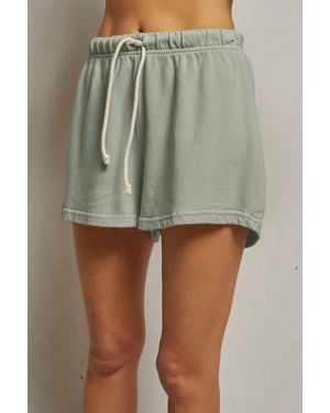 PERFECTWHITETEE Layla French Terry Sweat Shorts - Green
