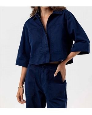 Sundays Annora Boxy-Style Jacket - Blue