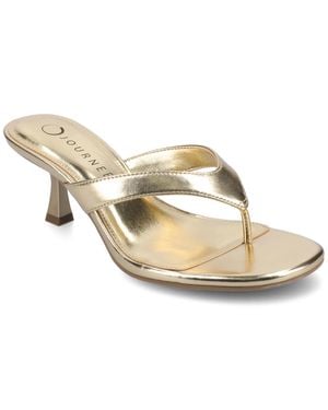 Journee Collection Apos;S Danielle Kitten Sandals - Metallic